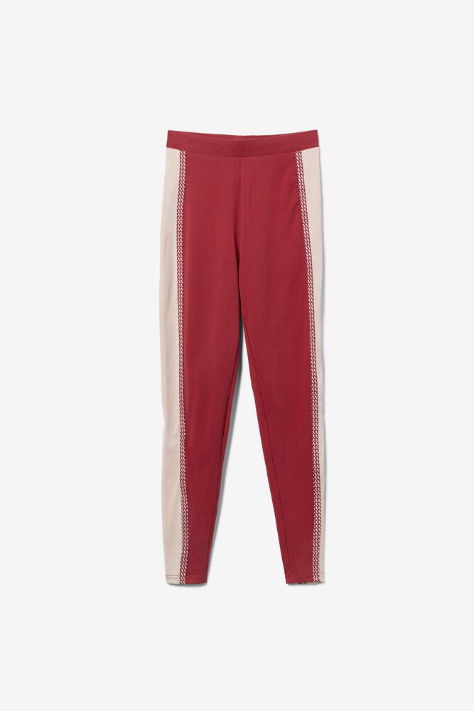 Fila Legging Womens Red - Ona - Philippines 6598402-OP